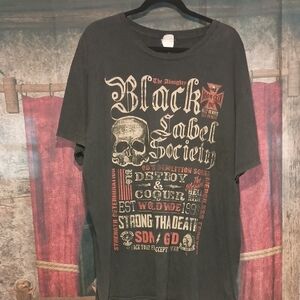 Black Label Society Men's Black Graphic T-Shirt